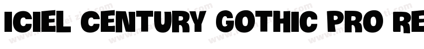 iCiel Century Gothic Pro Regular字体转换